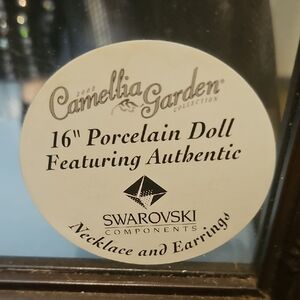 Camellia Garden 16" Porcelain Doll with Swarovski Necklace